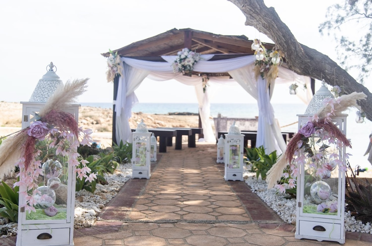 Book your wedding day in Venue Ammos (Kampouri) Main Venue & Beach Venue