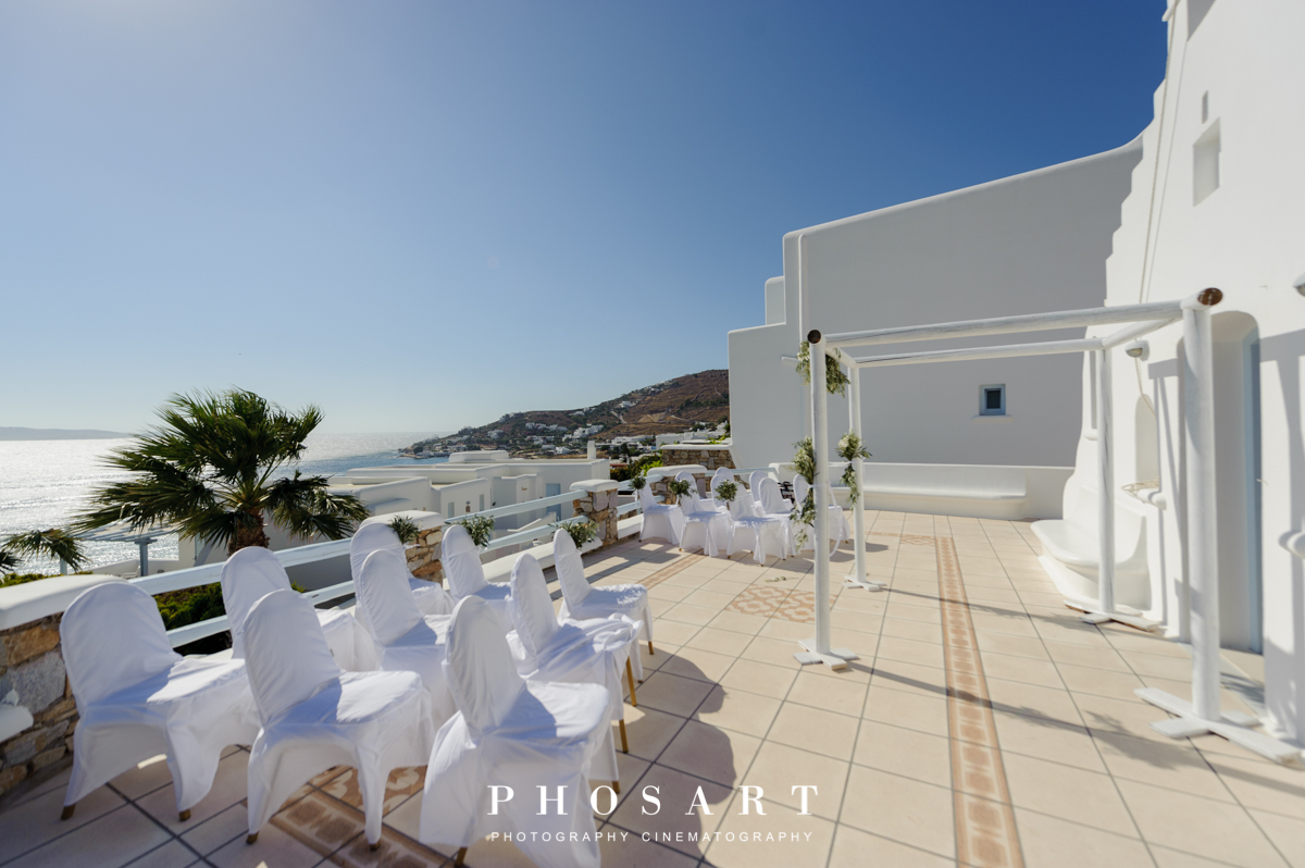 Book your wedding day in Saint John Mykonos Beach Resort
