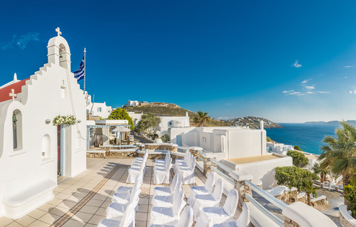 Book your wedding day in Saint John Mykonos Beach Resort