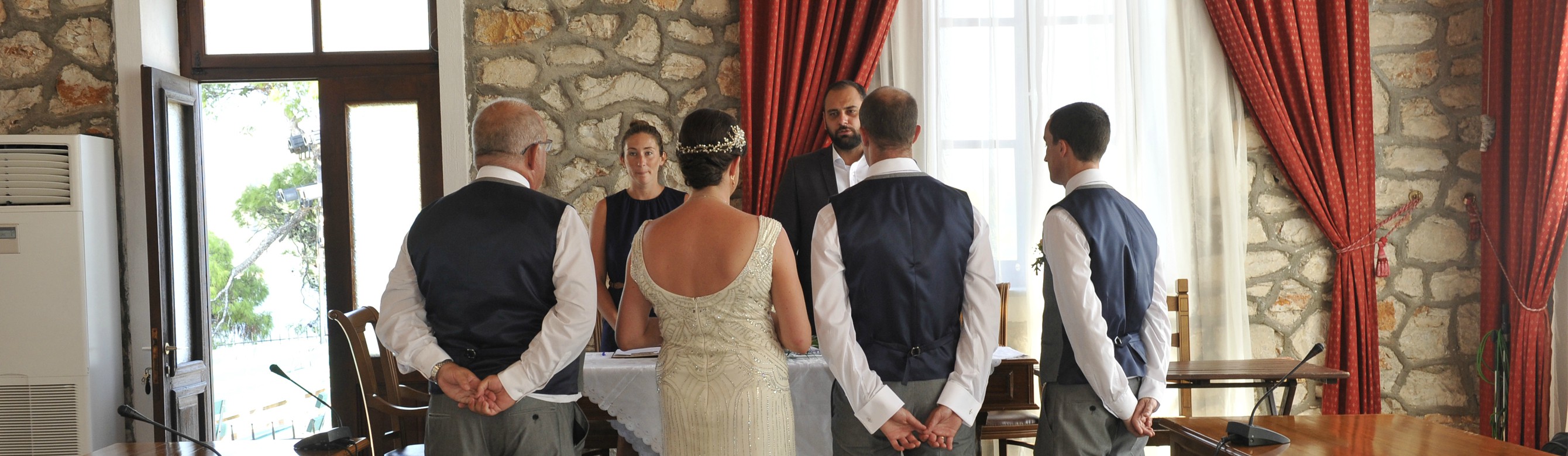 Book your wedding day in Bourtzi Town Hall Skiathos