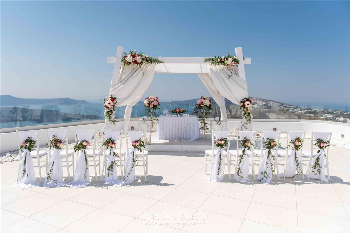 Book your wedding day in Santo Winery Santorini 