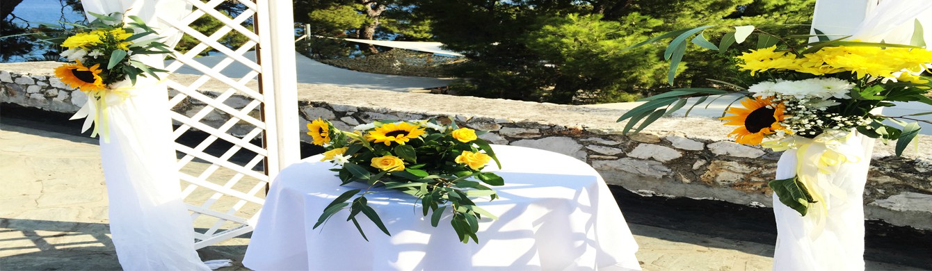 Book your wedding day in Bourtzi Open Theatre Skiathos