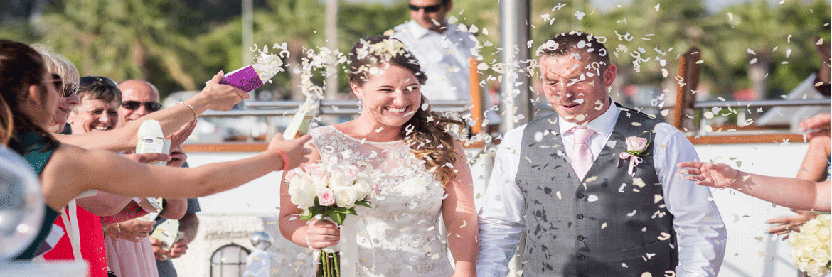 Book your wedding day in A Luxury Yacht Wedding “Ocean Flyer”- Paphos