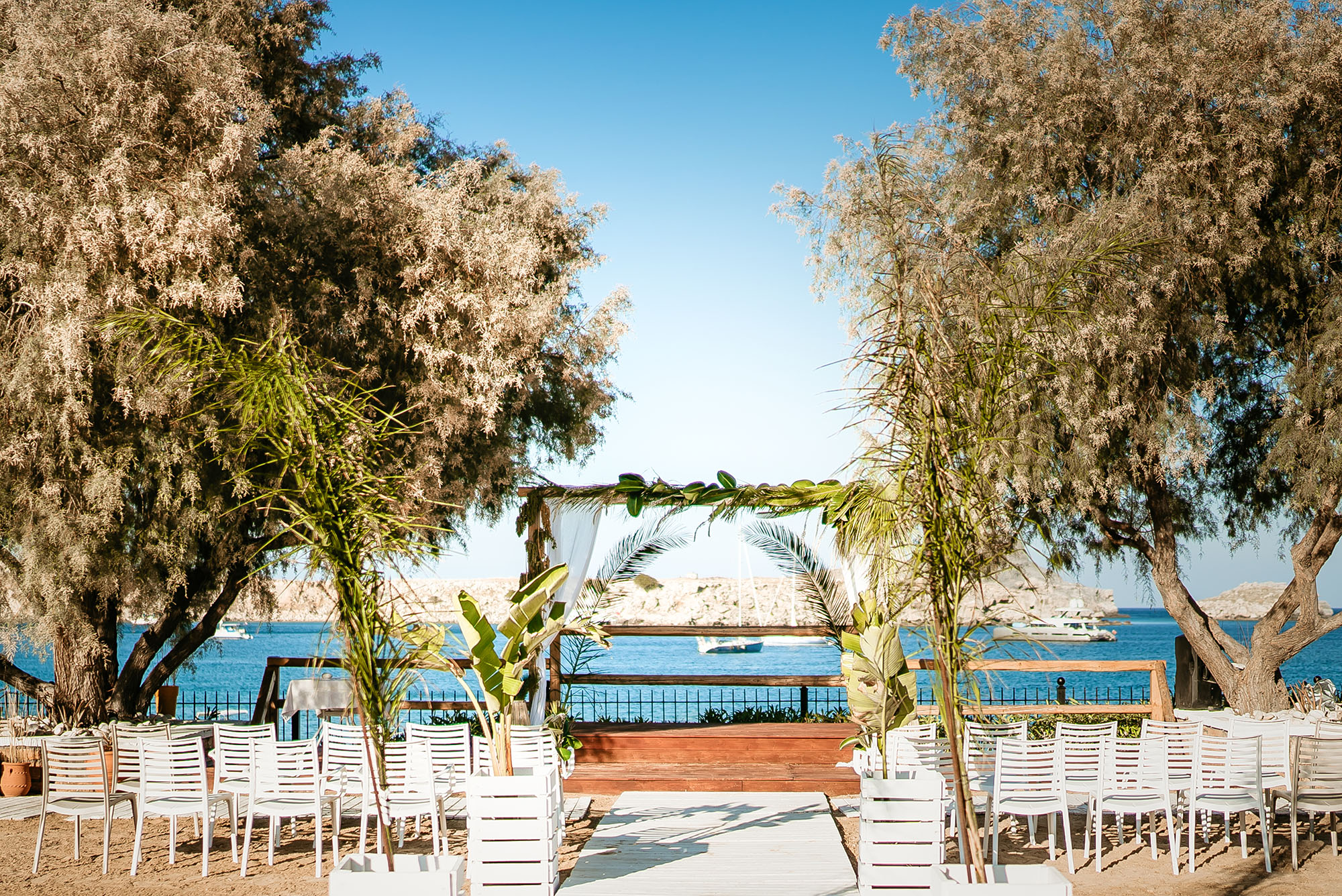 Book your wedding day in Lindos Beach