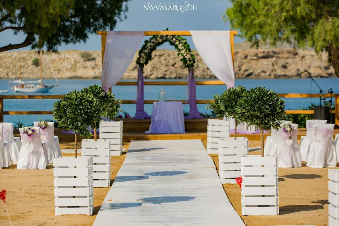 Book your wedding day in Lindos Beach