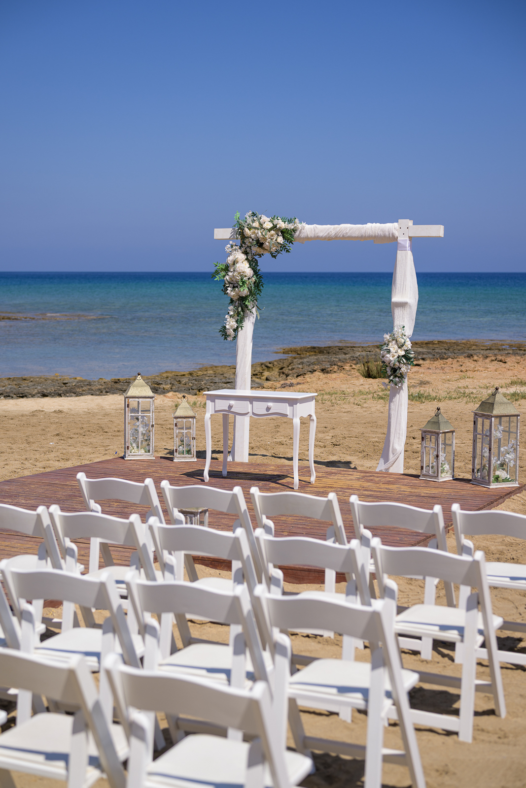 Book your wedding day in Ayia Triada Beach Venue