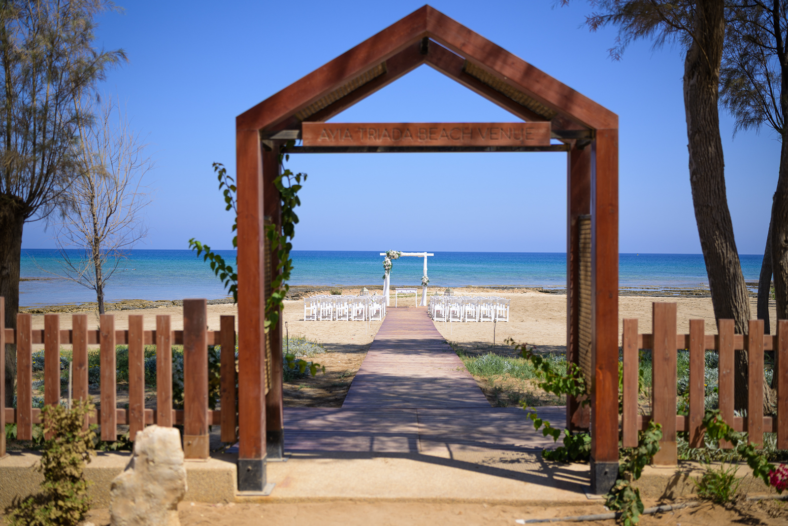 Book your wedding day in Ayia Triada Beach Venue