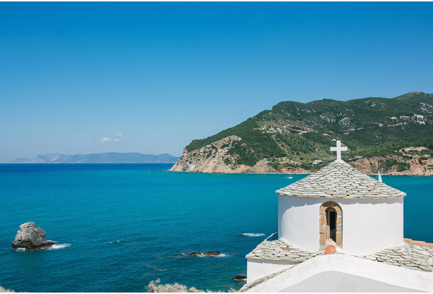 Book your wedding day in Church of Agios Ioannis Kastri Skopelos