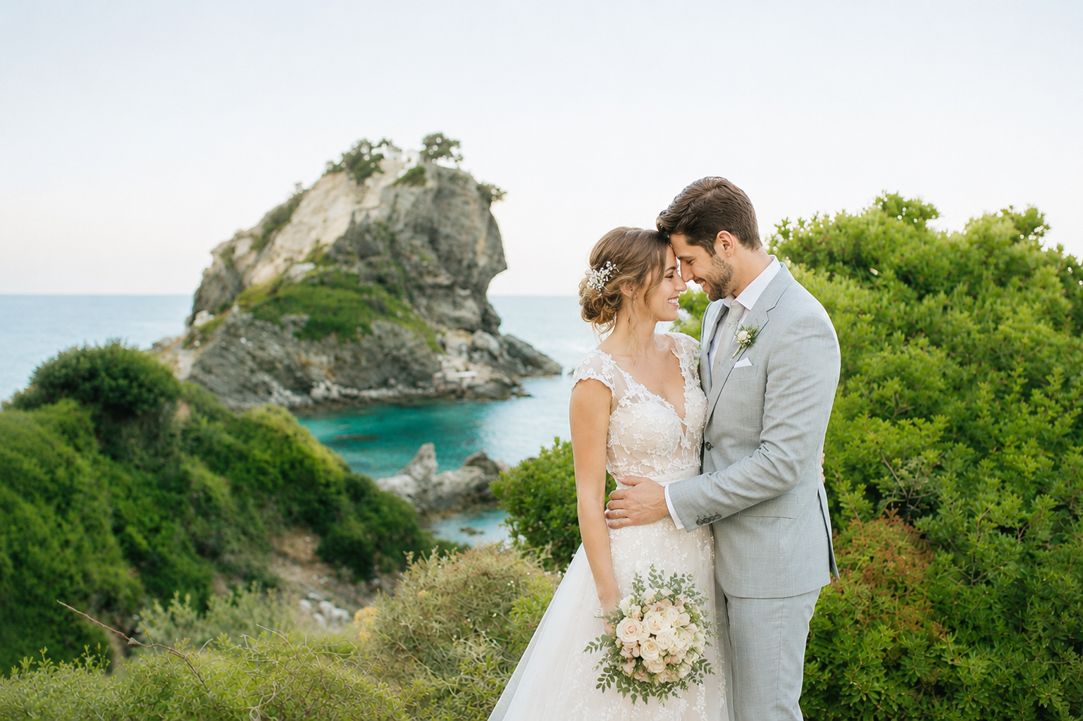 Book your wedding day in Church of Agios Ioannis Kastri Skopelos
