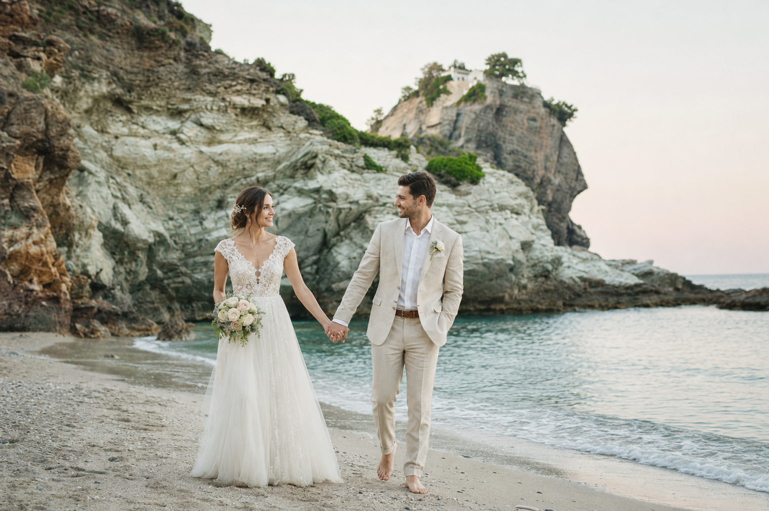 Book your wedding day in Church of Agios Ioannis Kastri Skopelos